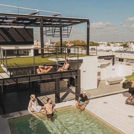 Caleta Hostel Rooftop & Pool カンクン エクステリア 写真