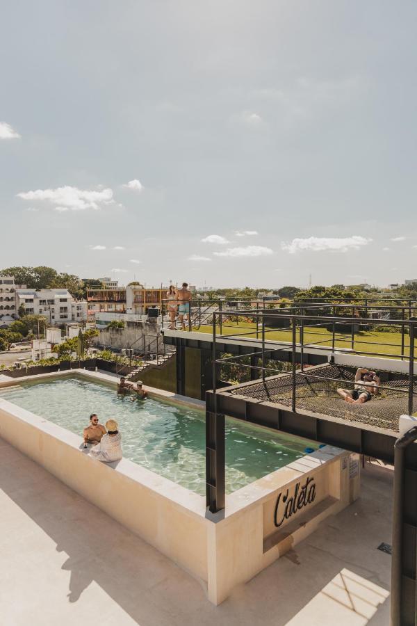 Caleta Hostel Rooftop & Pool カンクン エクステリア 写真