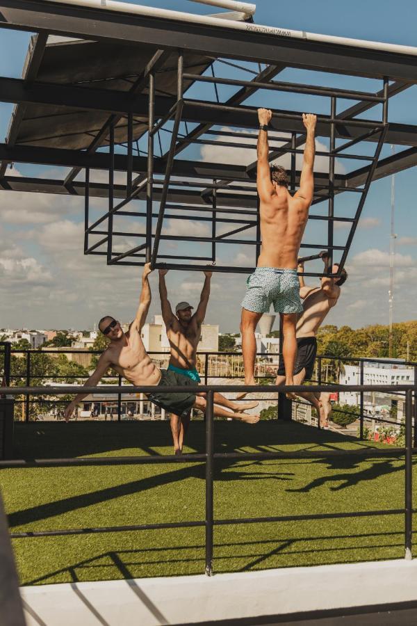 Caleta Hostel Rooftop & Pool カンクン エクステリア 写真