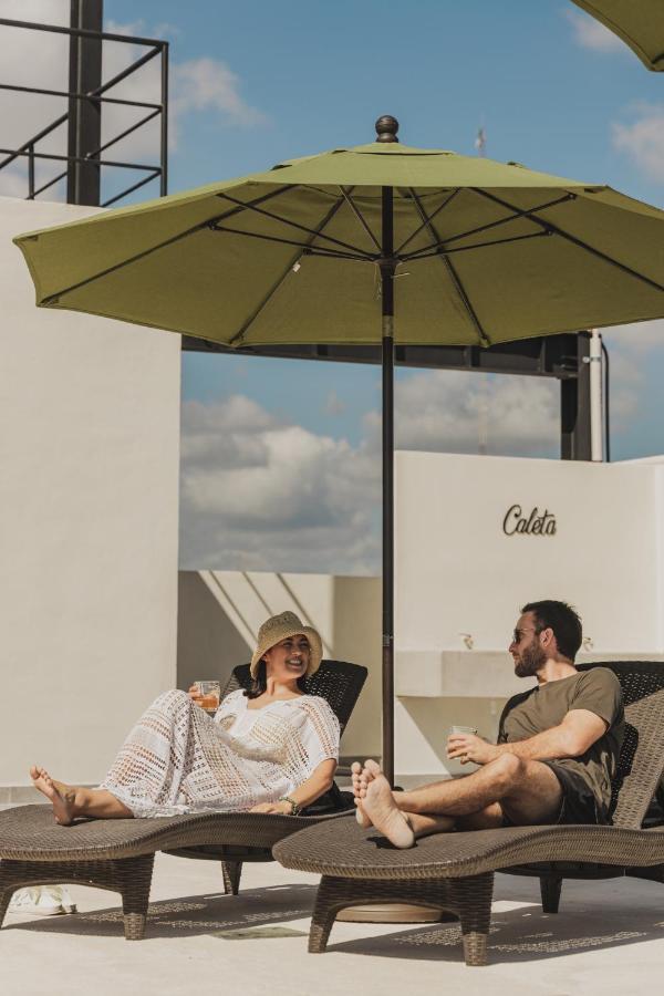 Caleta Hostel Rooftop & Pool カンクン エクステリア 写真