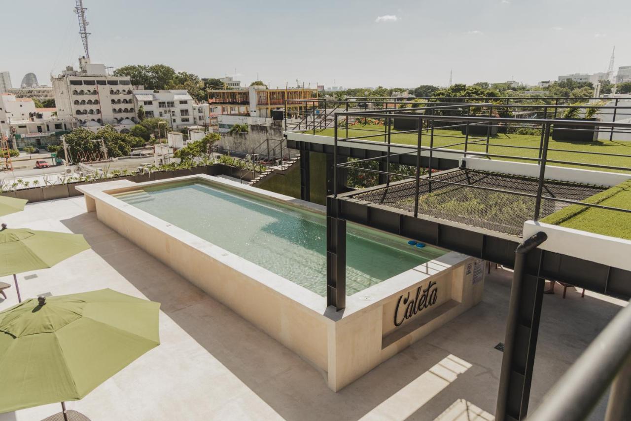 Caleta Hostel Rooftop & Pool カンクン エクステリア 写真